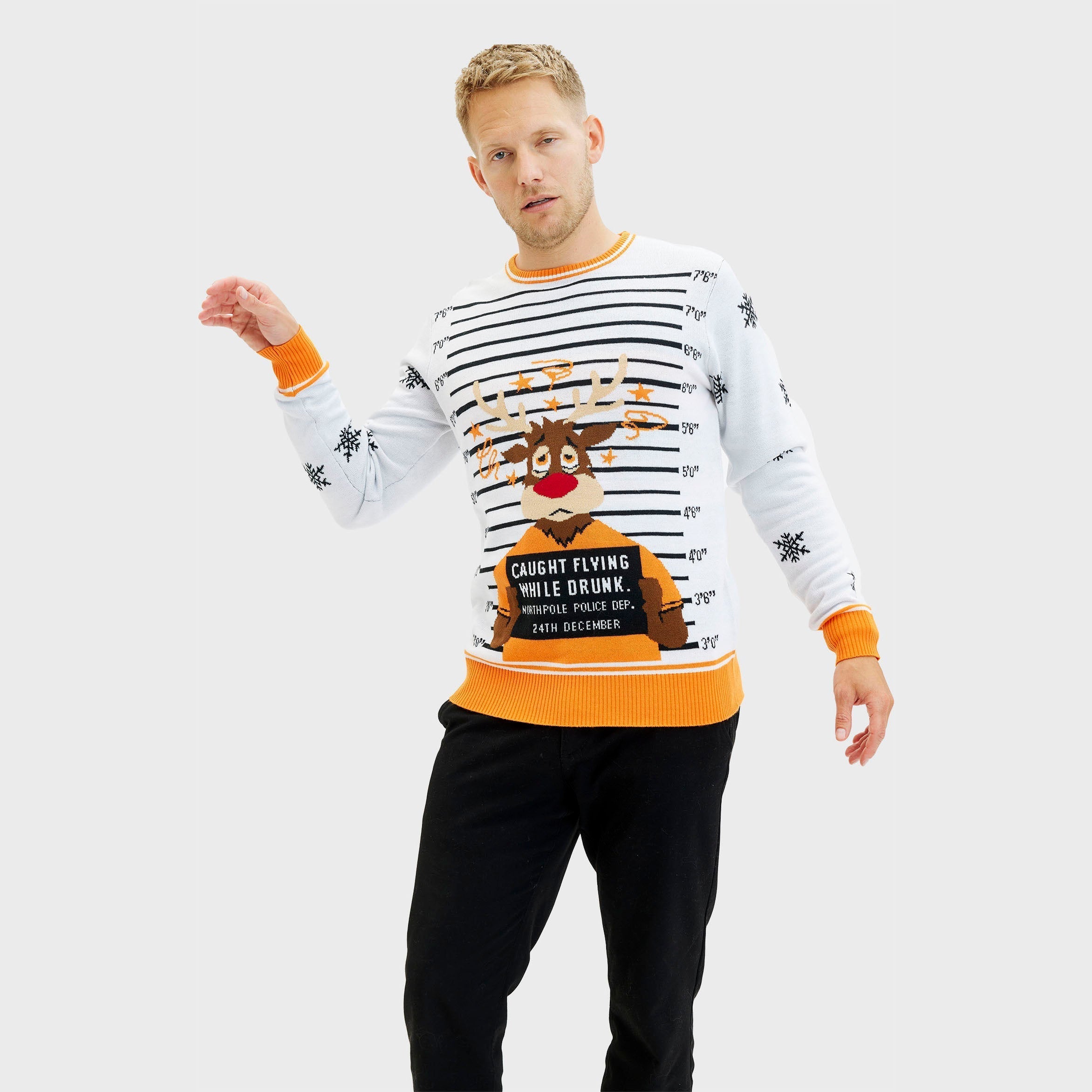 Criminal Rudolph weihnachtspullover - Herren